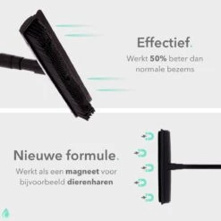 CLEANLY® Rubberen Bezem Met Vloerwisser - Kappersbezem - Zachte Bezem Binnen & Buiten - Vloertrekker Met Steel - 68-150 Cm -Tuinartikelen Winkel 1200x1200 1106