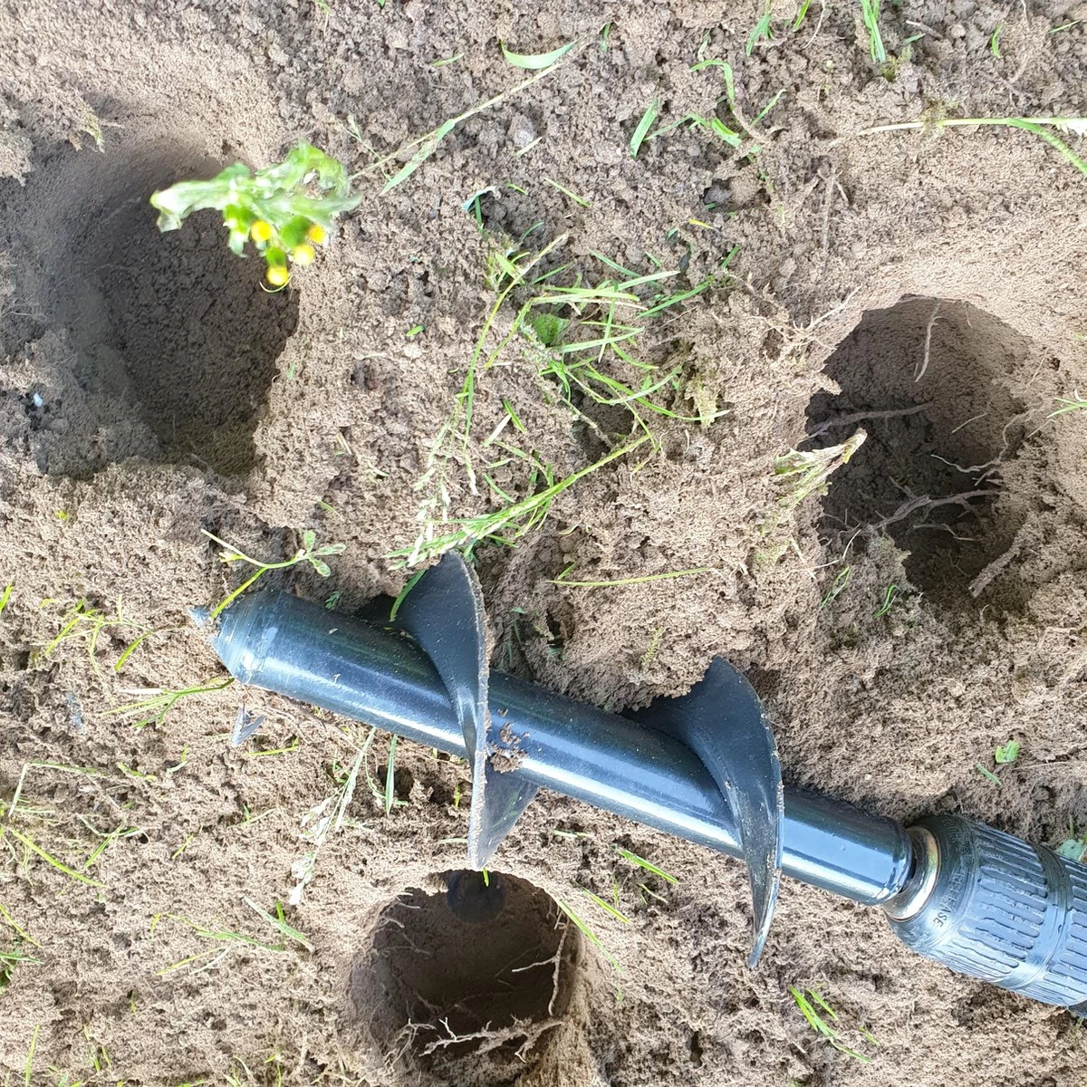 Grondboor Voor Boormachine - 8x25 Cm - Zwart 5 Grondboor Voor Boormachine - 8x25 Cm - Zwart - Image 5