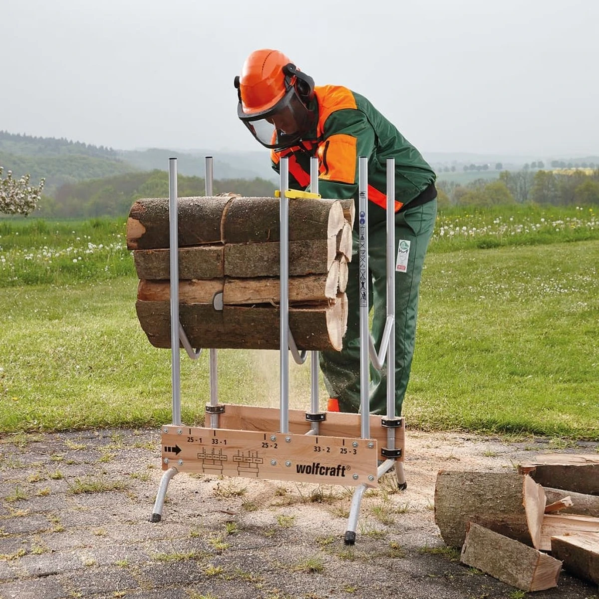 Wolfcraft - Professionele Zaagbok - Voor Kettingzaag - Hout - Opbouwbare, Stabiele Zaagbok Voor Brandhout - 5121000 - 10 JAAR GARANTIE 7 Wolfcraft - Professionele Zaagbok - Voor Kettingzaag - Hout - Opbouwbare, Stabiele Zaagbok Voor Brandhout - 5121000 - 10 JAAR GARANTIE - Image 7