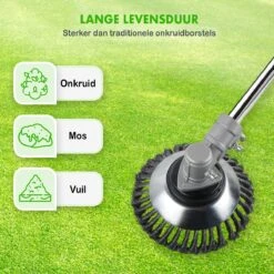 Merkloos SlimShop Onkruidborstel - Bosmaaier Grastrimmer - Onkruid - Onkruidkrabber - Voegenborstel - Onkruidverwijderaar - Max 10.000 Toerental P/m - 20CM -Tuinartikelen Winkel 1200x1200 1326