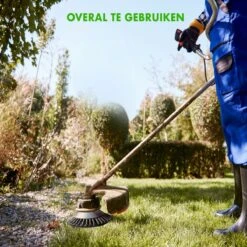 Merkloos SlimShop Onkruidborstel - Bosmaaier Grastrimmer - Onkruid - Onkruidkrabber - Voegenborstel - Onkruidverwijderaar - Max 10.000 Toerental P/m - 20CM -Tuinartikelen Winkel 1200x1200 1327