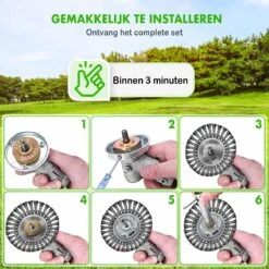 Merkloos SlimShop Onkruidborstel - Bosmaaier Grastrimmer - Onkruid - Onkruidkrabber - Voegenborstel - Onkruidverwijderaar - Max 10.000 Toerental P/m - 20CM -Tuinartikelen Winkel 1200x1200 1329