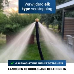 Techweise - Rioolslang Voor Kärcher K2 T/m K7 - 10M - Met Vier Achterwaartse Hogedruksproeiers -Tuinartikelen Winkel 1200x1200 1357