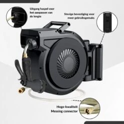 Buxibo - Wandslangenbox 20 Meter + 2 Meter - Tuinslang Met Haspel - 9 Sproei Standen - Slangenhouder 180° Draaibaar - Tuinslanghaspel Zwart+ Gratis Sproeier - Zwart 27 Buxibo - Wandslangenbox 20 Meter + 2 Meter - Tuinslang Met Haspel - 9 Sproei Standen - Slangenhouder 180° Draaibaar - Tuinslanghaspel Zwart+ Gratis Sproeier - Zwart -Tuinartikelen Winkel 1200x1200 1390