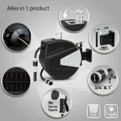Sens Design Slanghaspel - Tuinslang Haspel - Automatisch - Zwart - 20m -Tuinartikelen Winkel 1200x1200 1533