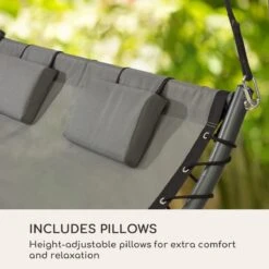 Blumfeldt Palermo Schommelbank - Hollywoodschommel 130 X 207 Cm - Ligbed Met Dak - Schommelstoel Voor 2 Personen - Tuinbank Inclusief Nekkussens - Stalen Frame En Polyester Dak - Grijs 15 Blumfeldt Palermo Schommelbank - Hollywoodschommel 130 X 207 Cm - Ligbed Met Dak - Schommelstoel Voor 2 Personen - Tuinbank Inclusief Nekkussens - Stalen Frame En Polyester Dak - Grijs -Tuinartikelen Winkel 1200x1200 157