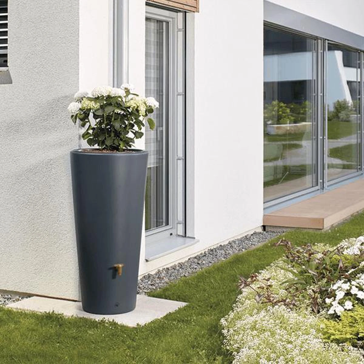 Garantia 2in1 Regenton - VASO - 220 Liter - Antraciet 4 Garantia 2in1 Regenton - VASO - 220 Liter - Antraciet - Image 4