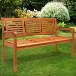 Casaria Tuinbank - FSC®-Gecertificeerd Eucalyptushout - 153cm Bruin -Tuinartikelen Winkel 1200x1200 165