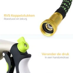 Goliving Tuinslang Flexibel - 30 Meter - Uitrekbare Tuinslang Sproeier - Tuinsproeier - Zwart - Acht Standen - Met Opbergtas -Tuinartikelen Winkel 1200x1200 1657
