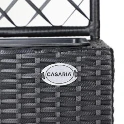 Casaria Polyrattan Plantenbak - Met Klimoprek - 3 Bakken Zwart -Tuinartikelen Winkel 1200x1200 1832