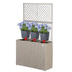 Casaria Polyrattan Bloembak – 3 Bakken Klimophek - Crème -Tuinartikelen Winkel 1200x1200 1837