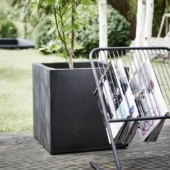 Capi Europe - Bloempot Vierkant Smooth NL - 50x50x50 - Zwart - Voor Binnen En Buiten - KBL904 -Tuinartikelen Winkel 1200x1200 1858