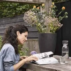 Capi Europe - Vaas Elegant Laag Smooth NL - 26x36 - Zwart - Voor Binnen En Buiten - KBL781 -Tuinartikelen Winkel 1200x1200 1897