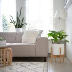 LifeGoods Planten Standaard - Uitschuifbare Bloempothouder - 20 Tot 30 Cm - Licht Bamboe -Tuinartikelen Winkel 1200x1200 1905