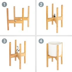 LifeGoods Planten Standaard - Uitschuifbare Bloempothouder - 20 Tot 30 Cm - Licht Bamboe -Tuinartikelen Winkel 1200x1200 1907