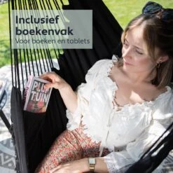 Vita5 XXL Hangstoel - Binnen&Buiten Hangnest - Incl. 2 Kussens En Boekenvak - Volwassenen&Kinderen - Hangmatstoel Tot 225kg - Zwart 13 Vita5 XXL Hangstoel - Binnen&Buiten Hangnest - Incl. 2 Kussens En Boekenvak - Volwassenen&Kinderen - Hangmatstoel Tot 225kg - Zwart -Tuinartikelen Winkel 1200x1200 294