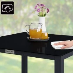 Casaria – Tuintafel – Aluminium – 90x90x75cm –Antraciet -Tuinartikelen Winkel 1200x1200 358