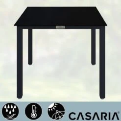 Casaria – Tuintafel – Aluminium – 90x90x75cm –Antraciet -Tuinartikelen Winkel 1200x1200 360