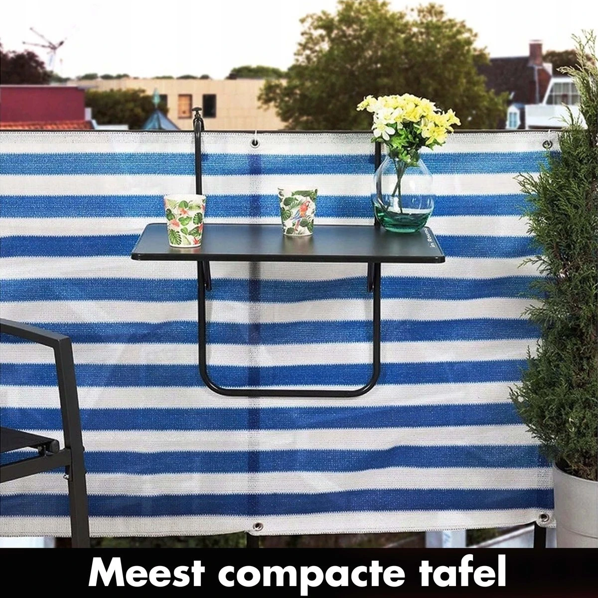 Balkontafel Inklapbaar – Zwart – 60 X 60 X 70 Cm – Hout Balkontafeltje Hangend Balkonbar Balkontafels Opklapbaar Hangtafel Balcony Table – Ophangbaar Voor Aan Het Balkon – Vouwtafel Wandtafel Inklapbare Tafel – Bijzettafel – Buiten Tafeltje Klaptafel 8 Balkontafel Inklapbaar – Zwart – 60 X 60 X 70 Cm – Hout Balkontafeltje Hangend Balkonbar Balkontafels Opklapbaar Hangtafel Balcony Table – Ophangbaar Voor Aan Het Balkon – Vouwtafel Wandtafel Inklapbare Tafel – Bijzettafel – Buiten Tafeltje Klaptafel - Image 8