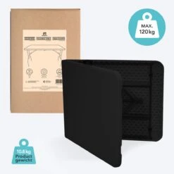 LifeGoods Klaptafel - Inklapbaar - 70x180cm - Verstelbare Vouwtafel - Weerbestendig - Zwart -Tuinartikelen Winkel 1200x1200 406