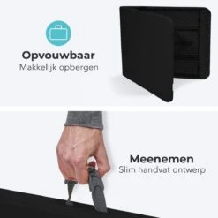 LifeGoods Klaptafel - Inklapbaar - 70x180cm - Verstelbare Vouwtafel - Weerbestendig - Zwart -Tuinartikelen Winkel 1200x1200 408