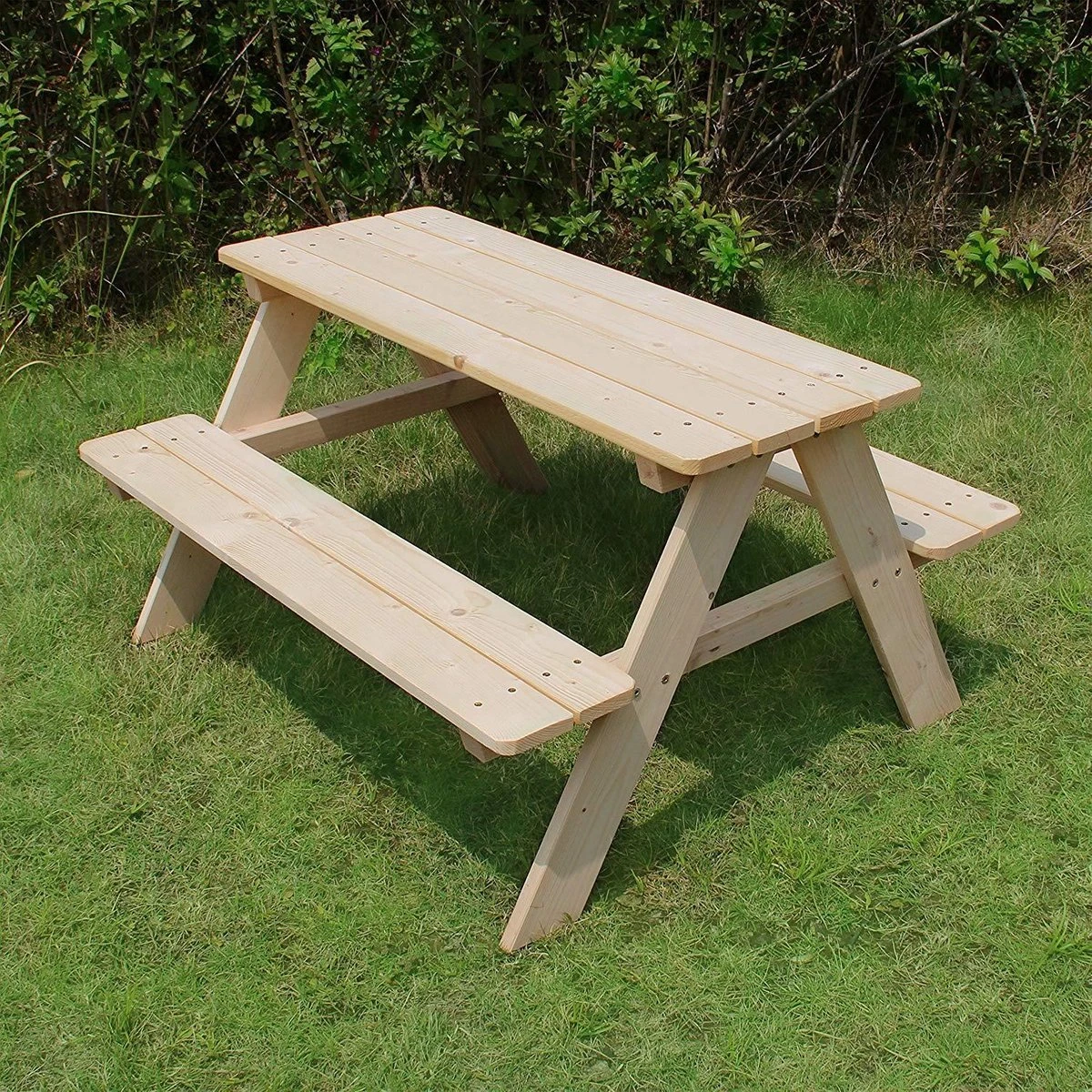 MaxxGarden Kinder Picknicktafel - 90x79x50cm - Hout 3 MaxxGarden Kinder Picknicktafel - 90x79x50cm - Hout - Image 3
