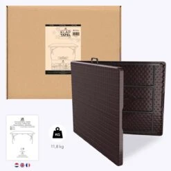 LifeGoods Klaptafel - Inklapbaar - 180 Cm - 6 Tot 8 Personen - Bruin 16 LifeGoods Klaptafel - Inklapbaar - 180 Cm - 6 Tot 8 Personen - Bruin -Tuinartikelen Winkel 1200x1200 420