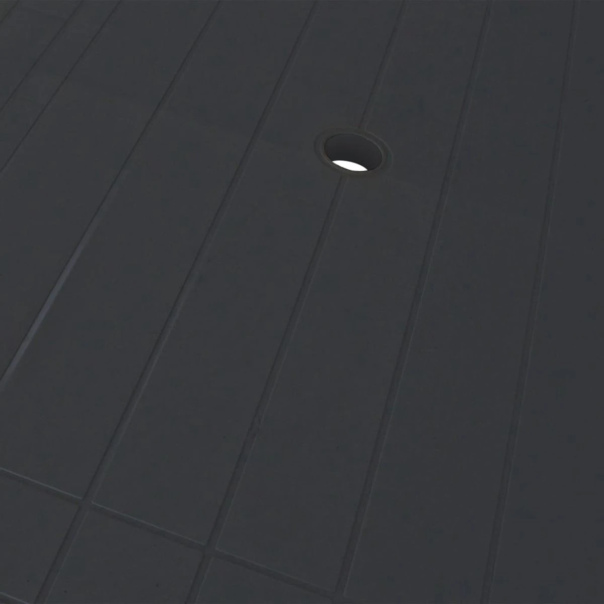 VidaXL Tuintafel 126x76x72 Cm Kunststof Antraciet 4 VidaXL Tuintafel 126x76x72 Cm Kunststof Antraciet - Image 4