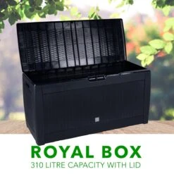 Opbergbox 310L UV-Bestendig Weerbestendig Wielen Tuinbox Rotan-look Antraciet -Tuinartikelen Winkel 1200x1200 457