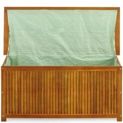 Casaria Opbergbox Acacia Hout – Weerbestendig 115cm - Bruin -Tuinartikelen Winkel 1200x1200 468