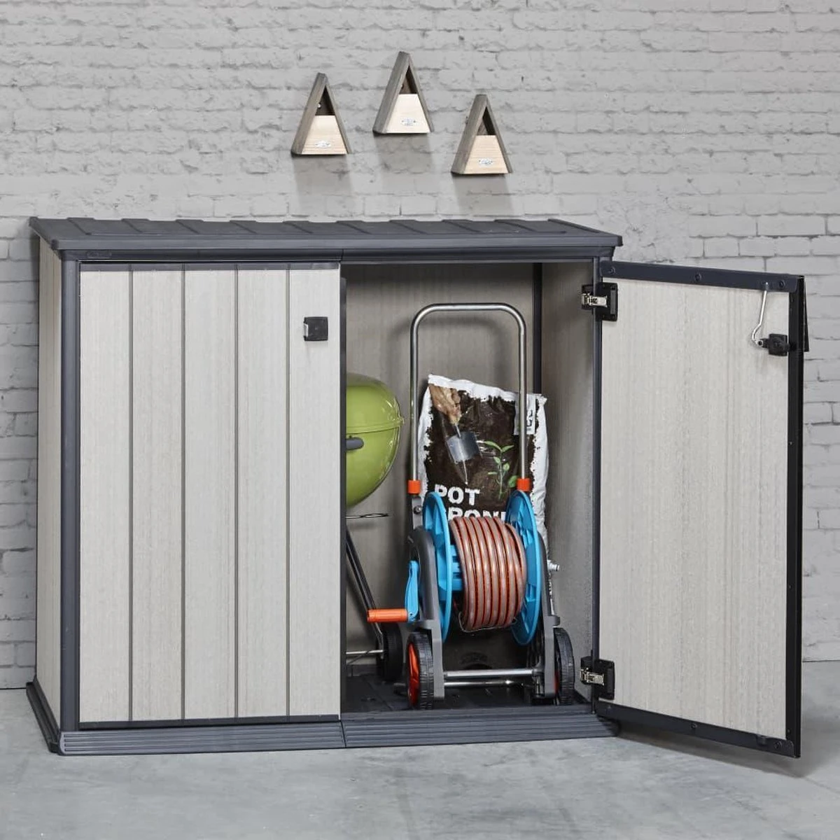 Keter Patio Store Opbergkast - 139,5x77x120cm - Grijs 12 Keter Patio Store Opbergkast - 139,5x77x120cm - Grijs - Image 12