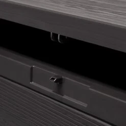 Merkloos Woody Tuin Opbergbox - 324 Liter 45x120x60 Cm - Tuinkussenbox - Antraciet/bruin -Tuinartikelen Winkel 1200x1200 491