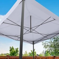 LifeGoods Partytent - 3x3 M - Easy Up - Opvouwbaar - Waterdicht - Draagtas Met Wieltjes - Donkergrijs -Tuinartikelen Winkel 1200x1200 522