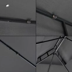 Paviljoen Lanciano Partytent 4x3x2,65 Cm Donkergrijs 9 Paviljoen Lanciano Partytent 4x3x2,65 Cm Donkergrijs -Tuinartikelen Winkel 1200x1200 536