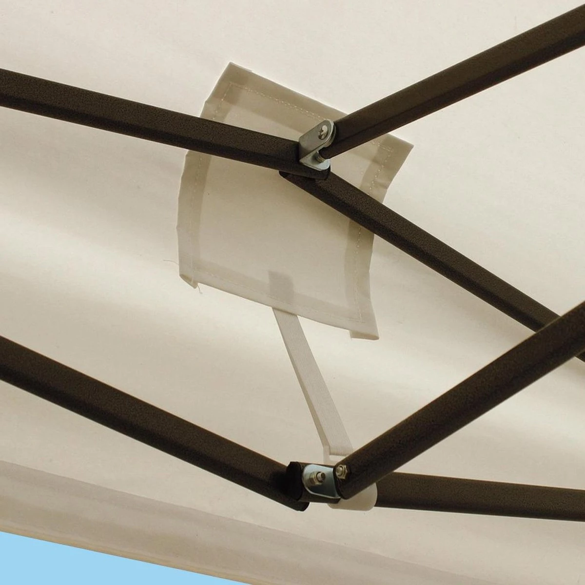 LifeGoods Partytent - 3x3 M - Easy Up - Opvouwbaar - Waterdicht - Draagtas Met Wieltjes - Beige 7 LifeGoods Partytent - 3x3 M - Easy Up - Opvouwbaar - Waterdicht - Draagtas Met Wieltjes - Beige - Image 7