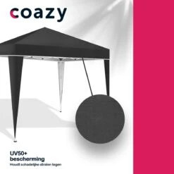 Coazy Waterdichte Partytent 3x3 Meter Opvouwbaar - Paviljoen - Easy Up - Pop-up Tent Met Haringen, Touw En Anti Slip Poten - Waterdicht - Partytenten Weerbestendig -Tuinartikelen Winkel 1200x1200 563