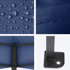 LifeGoods Partytent - 3x4.5 M - Zijwanden - Easy Up - Opvouwbaar - Waterdicht - Draagtas Met Wieltjes - Donkerblauw -Tuinartikelen Winkel 1200x1200 569