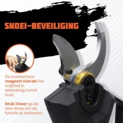 Reichlër® Elektrische Snoeischaar - 40 Mm Snijdiameter - 2x Accu - Anti-cut Functie - Heggenschaar - Takkenschaar - Zwart 11 Reichlër® Elektrische Snoeischaar - 40 Mm Snijdiameter - 2x Accu - Anti-cut Functie - Heggenschaar - Takkenschaar - Zwart -Tuinartikelen Winkel 1200x1200 804