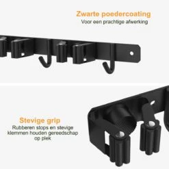 Volcan Bezemhouder - Bezem Ophangsysteem Tuingereedschap - Gereedschapshouder - Zelfklevend - 3M Tape - 3 Houders 4 Haken - RVS Zwart 9 Volcan Bezemhouder - Bezem Ophangsysteem Tuingereedschap - Gereedschapshouder - Zelfklevend - 3M Tape - 3 Houders 4 Haken - RVS Zwart -Tuinartikelen Winkel 1200x1200 813