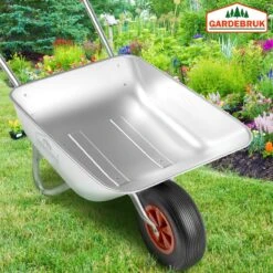 Gardebruk Kruiwagen 80 Liter – Belastbaarheid 100 Kg - Zilver -Tuinartikelen Winkel 1200x1200 826