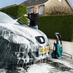 VONROC Hogedrukreiniger V18-2 1800W – 140 Bar – 420 L/h – Incl. 8m Slang, Geïntegreerde Reinigingsmiddelen Tank, Terrasreiniger, Spuitstukken En Accessoires -Tuinartikelen Winkel 1200x1200 905