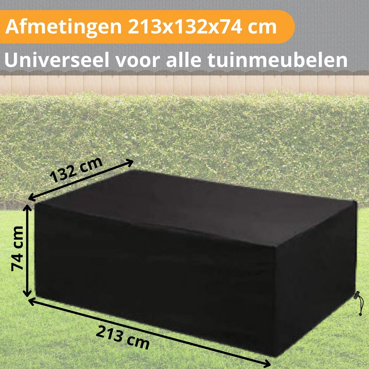 Beschermhoes Tuinmeubelen - Tuintafel - Loungeset - Tuinset - 213x132x74 Cm 2 Beschermhoes Tuinmeubelen - Tuintafel - Loungeset - Tuinset - 213x132x74 Cm - Image 2