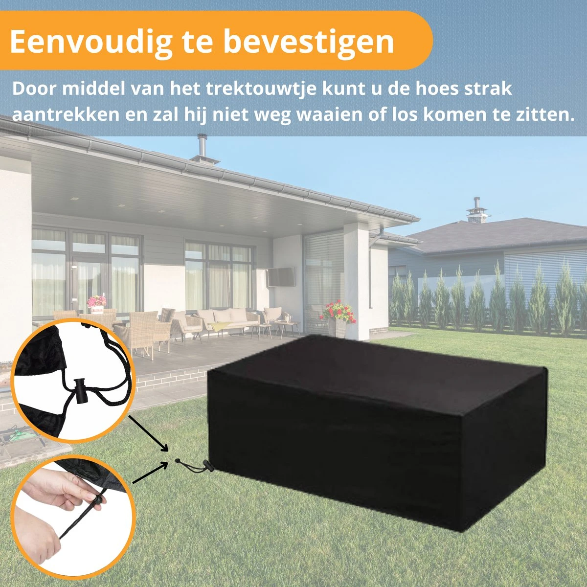 Beschermhoes Tuinmeubelen - Tuintafel - Loungeset - Tuinset - 213x132x74 Cm 6 Beschermhoes Tuinmeubelen - Tuintafel - Loungeset - Tuinset - 213x132x74 Cm - Image 6