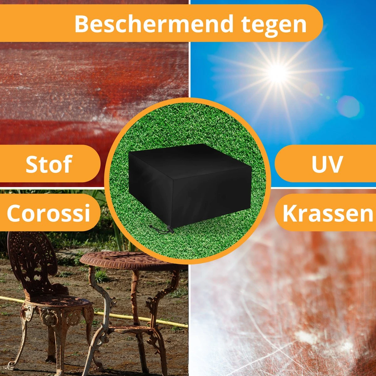 Beschermhoes Tuinmeubelen - Tuintafel - Loungeset - Tuinset - 213x132x74 Cm 7 Beschermhoes Tuinmeubelen - Tuintafel - Loungeset - Tuinset - 213x132x74 Cm - Image 7