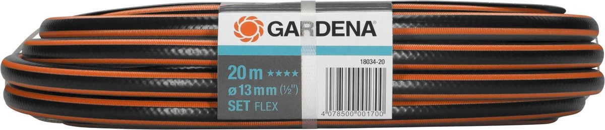 GARDENA - Comfort FLEX - 6-delige Tuinslangset Tuinslang - 20 Meter - 13 Mm 3 GARDENA - Comfort FLEX - 6-delige Tuinslangset Tuinslang - 20 Meter - 13 Mm - Image 3