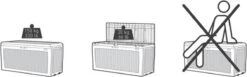 Keter Samoa Opbergbox - 270 L - 117x45x57 Cm - Grafiet 24 Keter Samoa Opbergbox - 270 L - 117x45x57 Cm - Grafiet -Tuinartikelen Winkel 1200x374