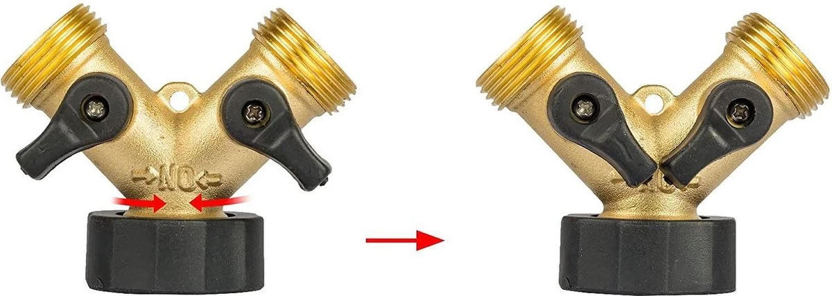 Sens Design Waterverdeler 2-weg – Messing – Past Op Europese Kranen 5 Sens Design Waterverdeler 2-weg – Messing – Past Op Europese Kranen - Image 5