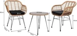 Casaria Tuinset Bali 3 Delig – 1 Tafel/2 Stoelen – Naturel Zwart 18 Casaria Tuinset Bali 3 Delig – 1 Tafel/2 Stoelen – Naturel Zwart -Tuinartikelen Winkel 1200x575