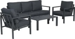 Garden Impressions Durban Loungeset - 4-delig - Zwart -Tuinartikelen Winkel 1200x630