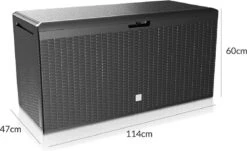 Prosperplast Opbergbox Met Deksel – Waterdicht Wielen 290 L -Antraciet 11 Prosperplast Opbergbox Met Deksel – Waterdicht Wielen 290 L -Antraciet -Tuinartikelen Winkel 1200x732 1